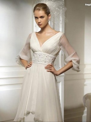 Ivory-Graceful-Three-Quarters-Sleeves-with-V-Neck-and-Chapel-Train-Wedding-Dress-WG7855-01.jpg